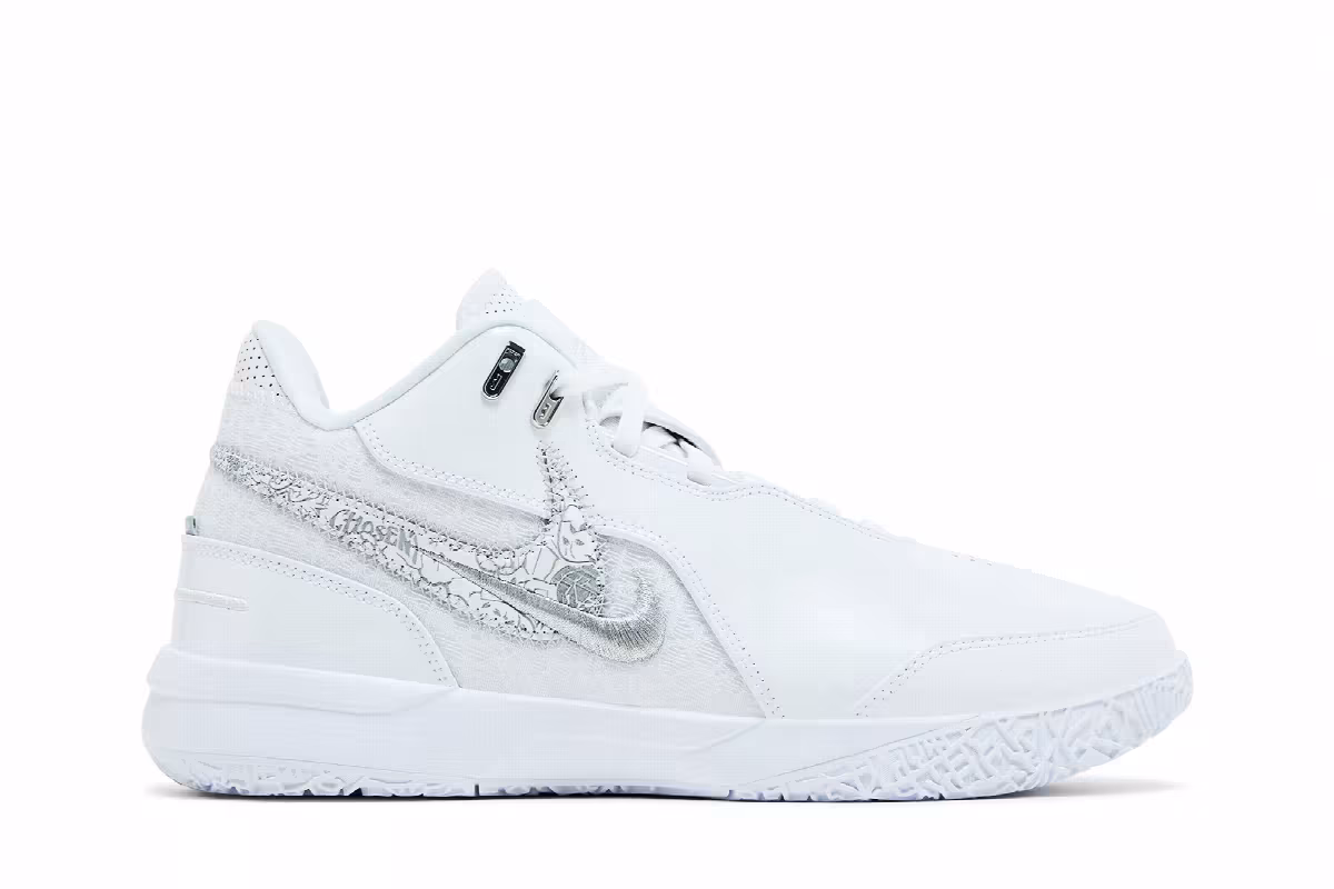 Nike Zoom LeBron NXXT Gen AMPD EP White Metallic Silver, view 2