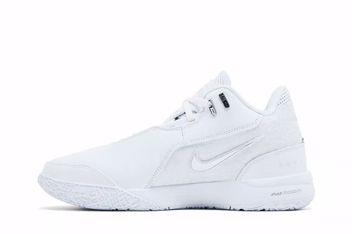 Nike Zoom LeBron NXXT Gen AMPD EP White Metallic Silver, view 4