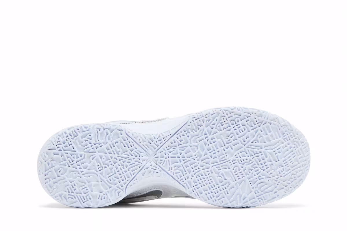 Nike Zoom LeBron NXXT Gen AMPD EP White Metallic Silver, view 5