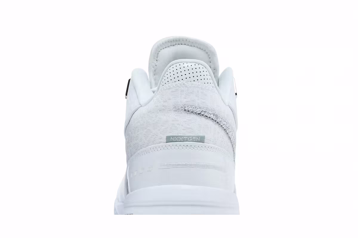 Nike Zoom LeBron NXXT Gen AMPD EP White Metallic Silver, view 8