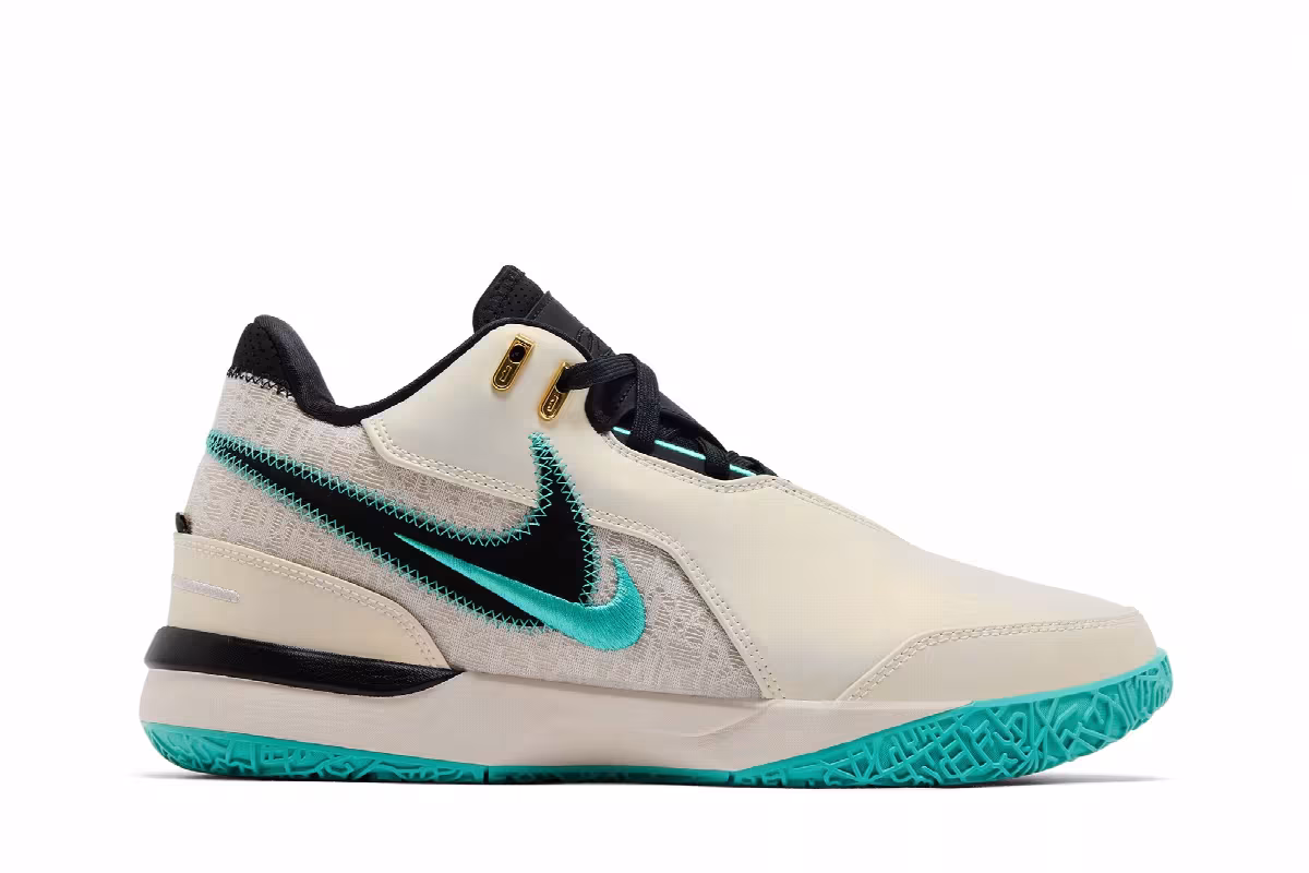 Liverpool F.C. x Nike Zoom LeBron NXXT Gen AMPD EP Light Orewood Washed Teal, view 2