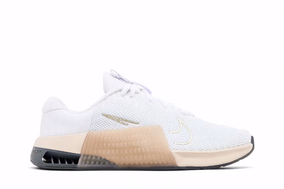 Nike Women's Metcon 9 White Gold Sanddrift, view 2