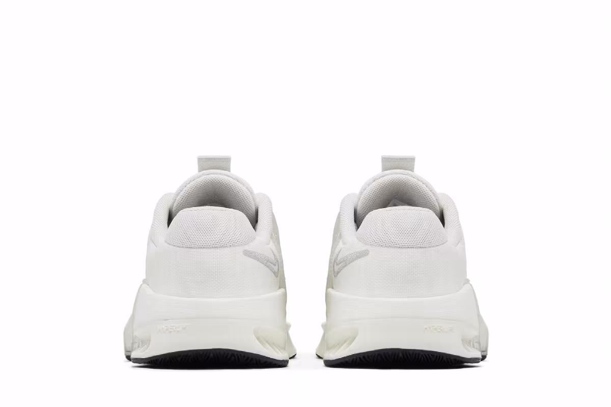 Nike Women's Metcon 9 Premium Summit White Metallic Silver, view 7