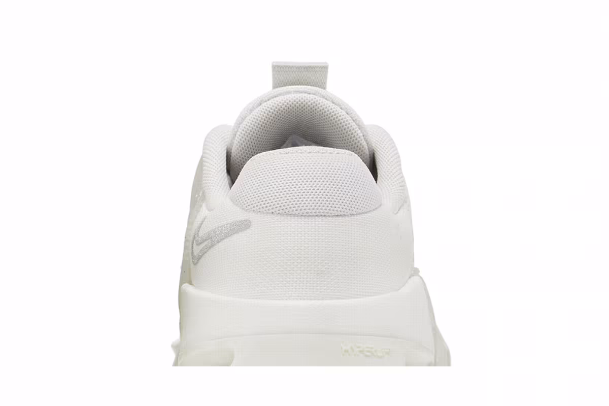 Nike Women's Metcon 9 Premium Summit White Metallic Silver, view 8