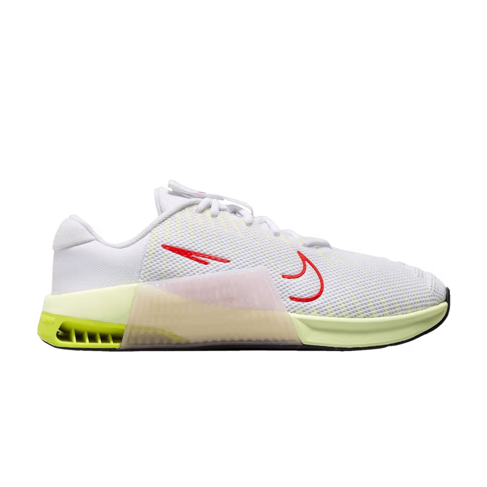 Nike Women's Metcon 9 White Volt Crimson