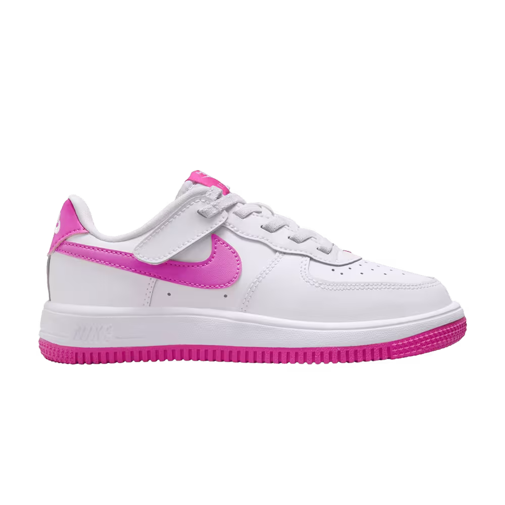 Nike Force 1 Low EasyOn PS White Laser Fuchsia