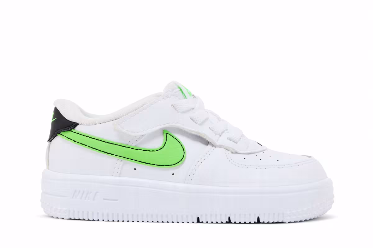 Nike Force 1 Low EasyOn TD White Green Strike, view 2