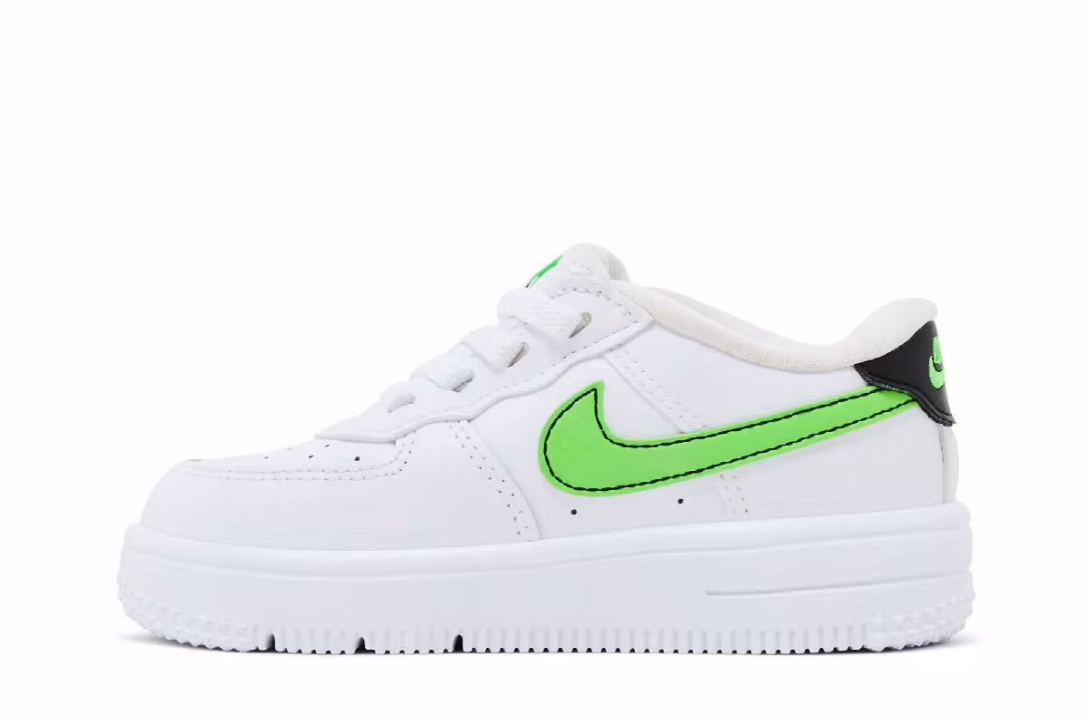 Nike Force 1 Low EasyOn TD White Green Strike, view 4