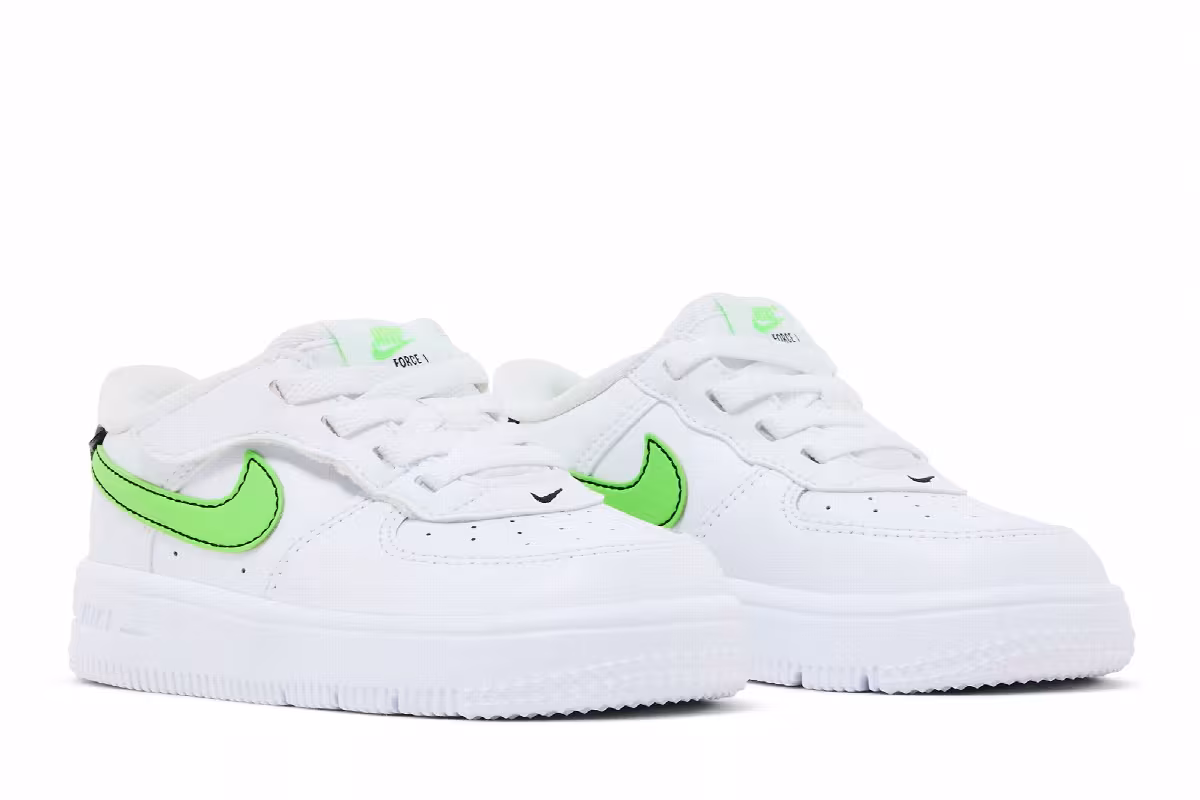 Nike Force 1 Low EasyOn TD White Green Strike, view 9