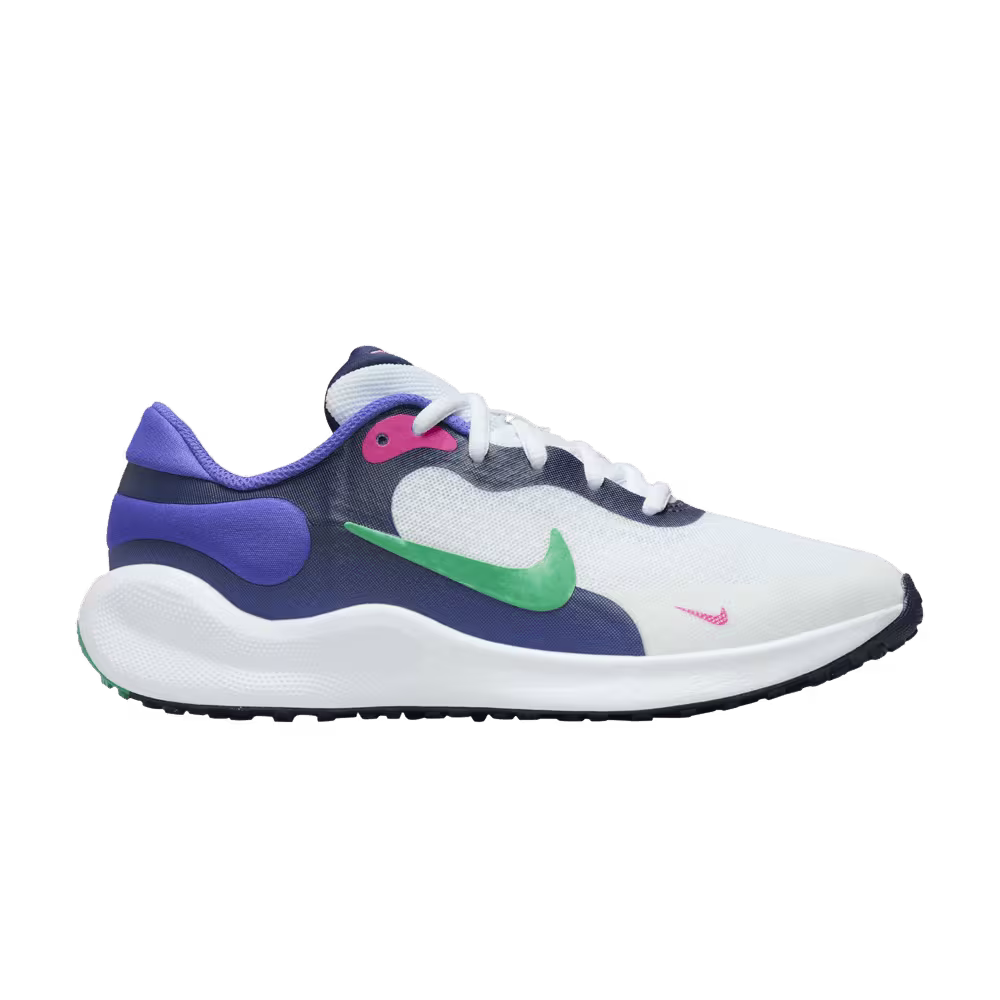 Nike Revolution 7 GS Midnight Navy Stadium Green
