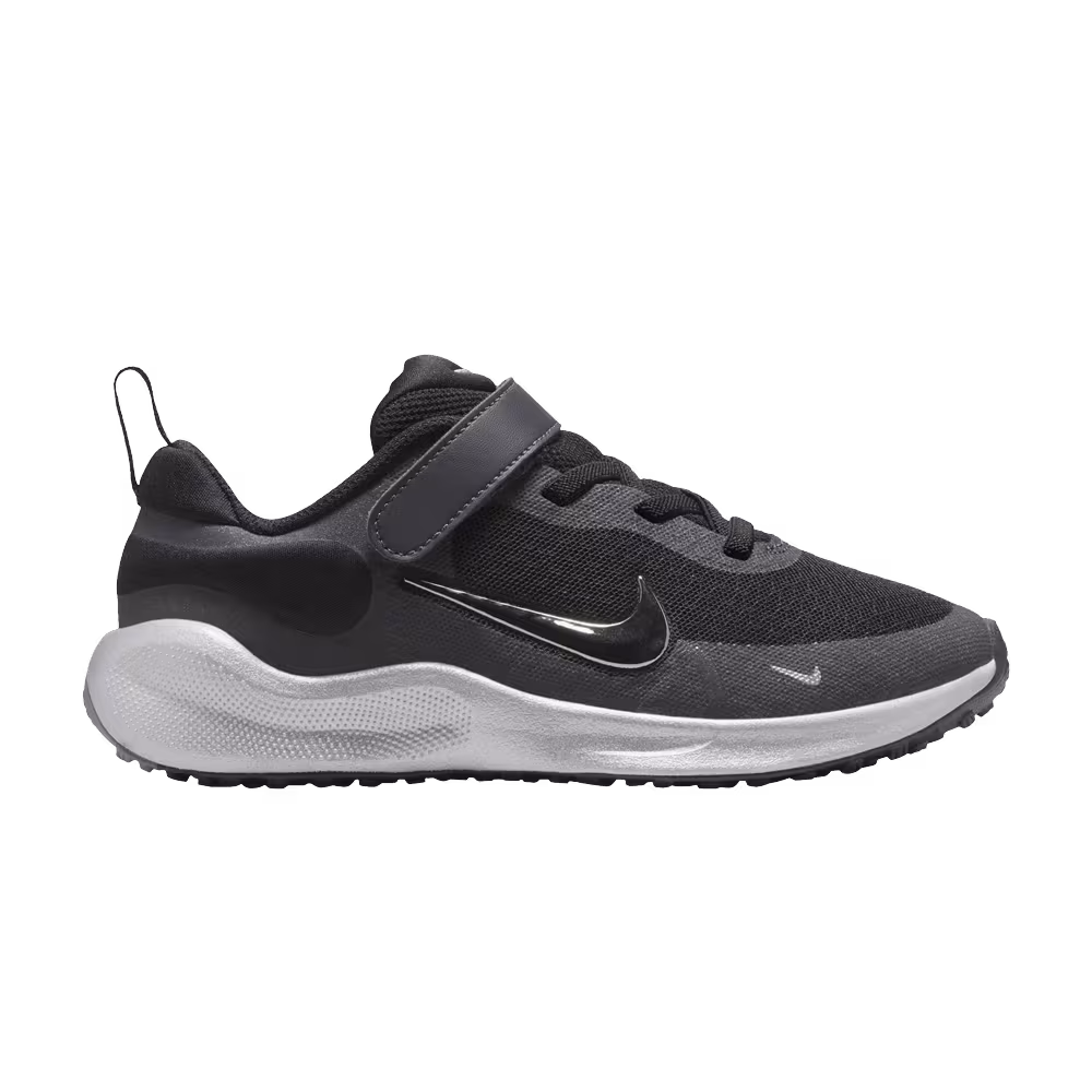 Nike Revolution 7 SE PS Black Metallic Silver