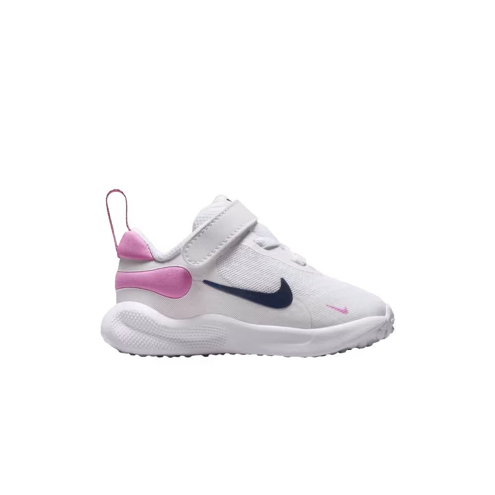 Nike Revolution 7 TD White Playful Pink Navy