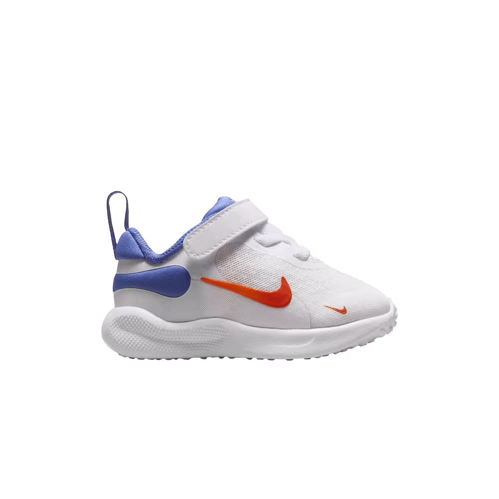 Nike Revolution 7 TD White Astronomy Blue Orange