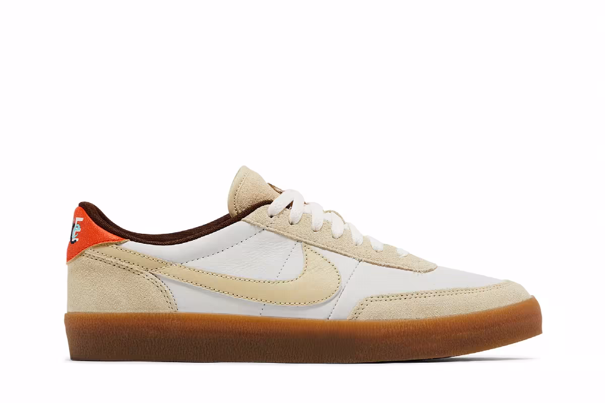 Nike Killshot 2 Leather Sail Safety Orange Gum, view 2