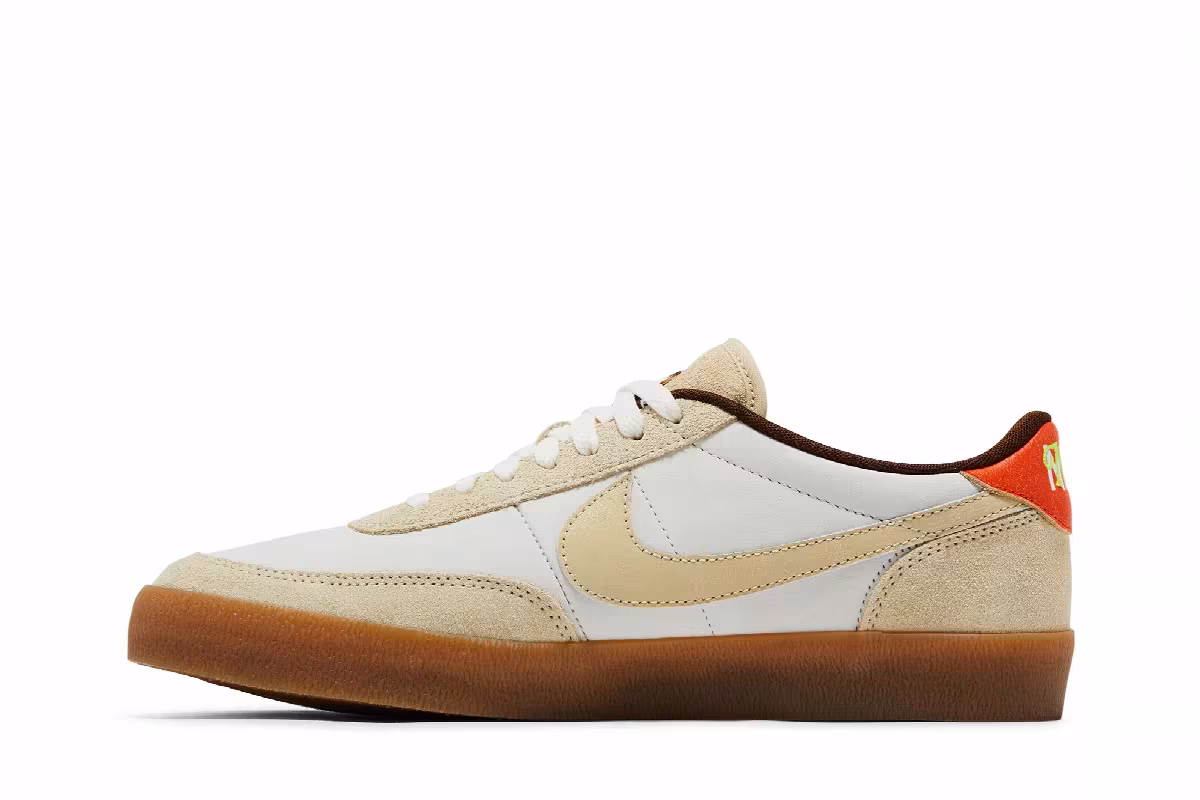 Nike Killshot 2 Leather Sail Safety Orange Gum, view 4