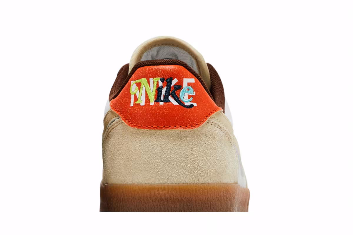 Nike Killshot 2 Leather Sail Safety Orange Gum, view 8