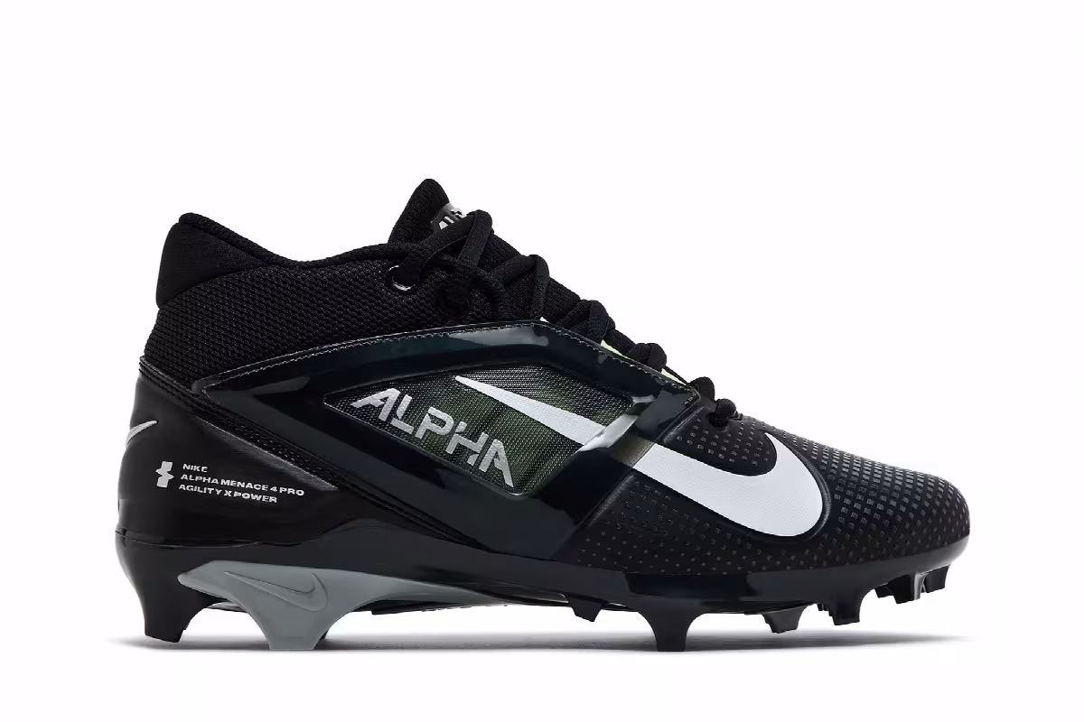 Nike Alpha Menace 4 Pro Black Light Smoke Grey, view 2