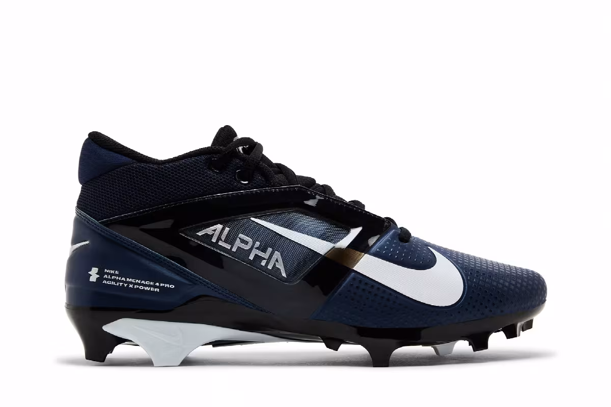 Nike Alpha Menace 4 Pro Midnight Navy White, view 2