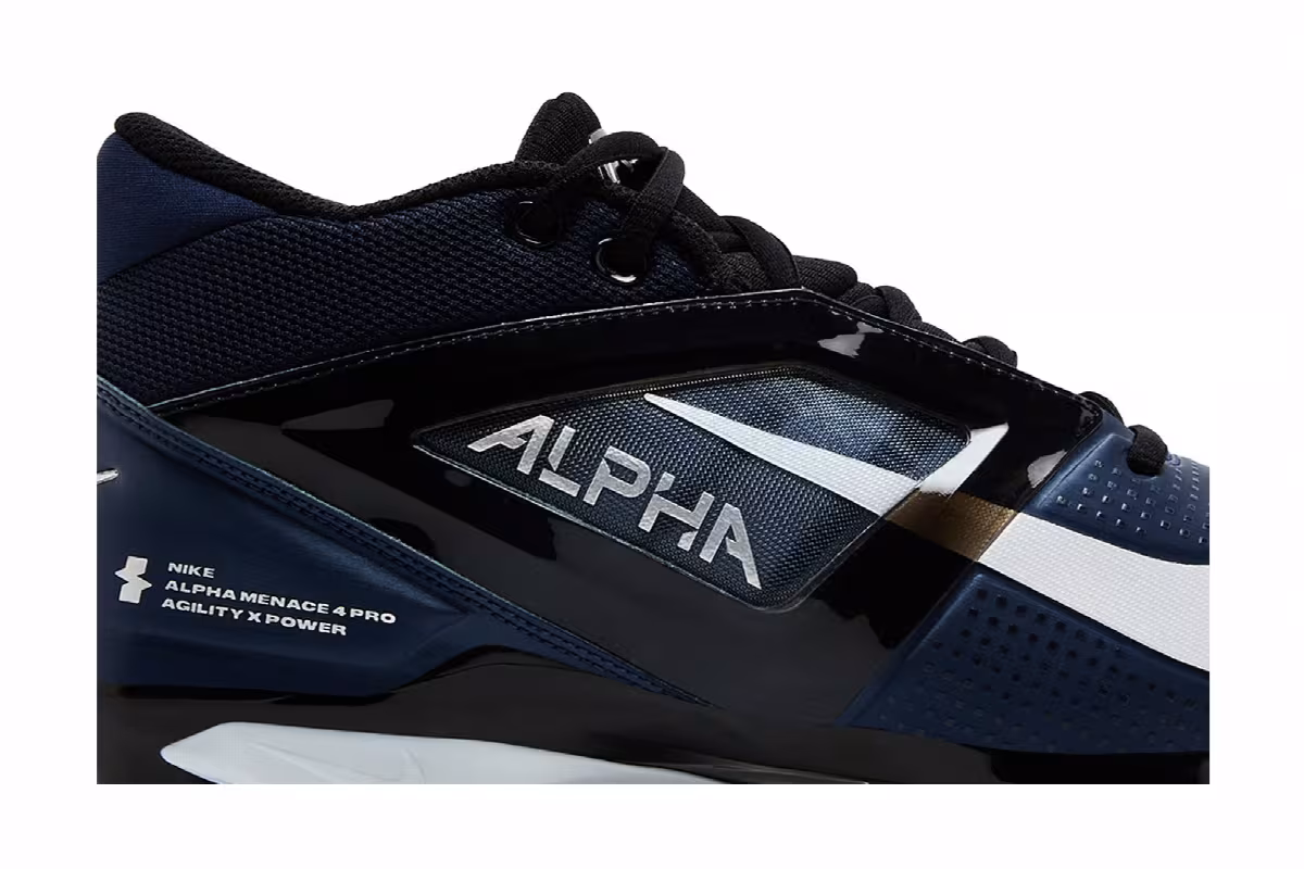 Nike Alpha Menace 4 Pro Midnight Navy White, view 3