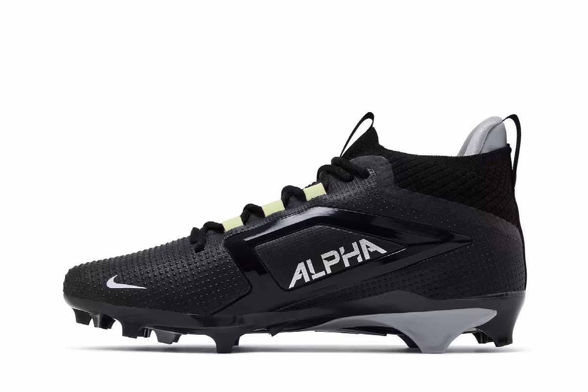 Nike Alpha Menace 4 Elite Black White, view 4