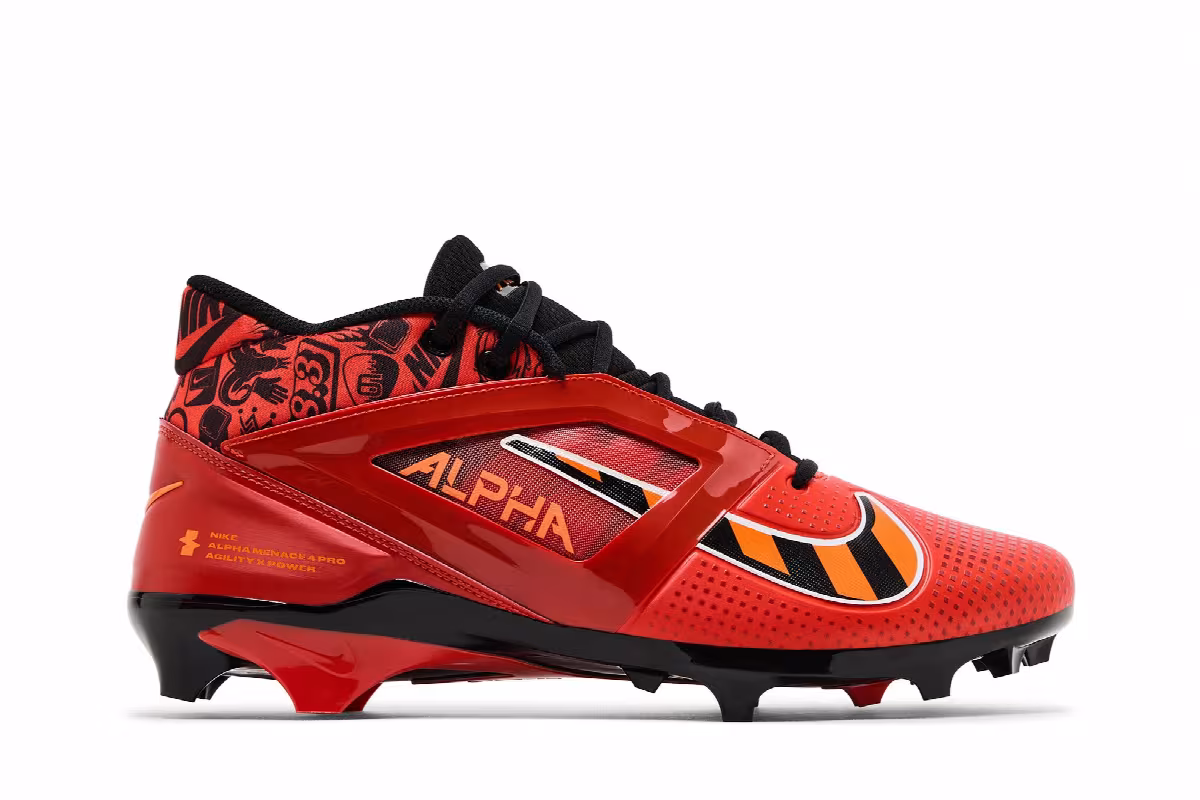 Nike Alpha Menace 4 Pro Picante Red Black, view 2