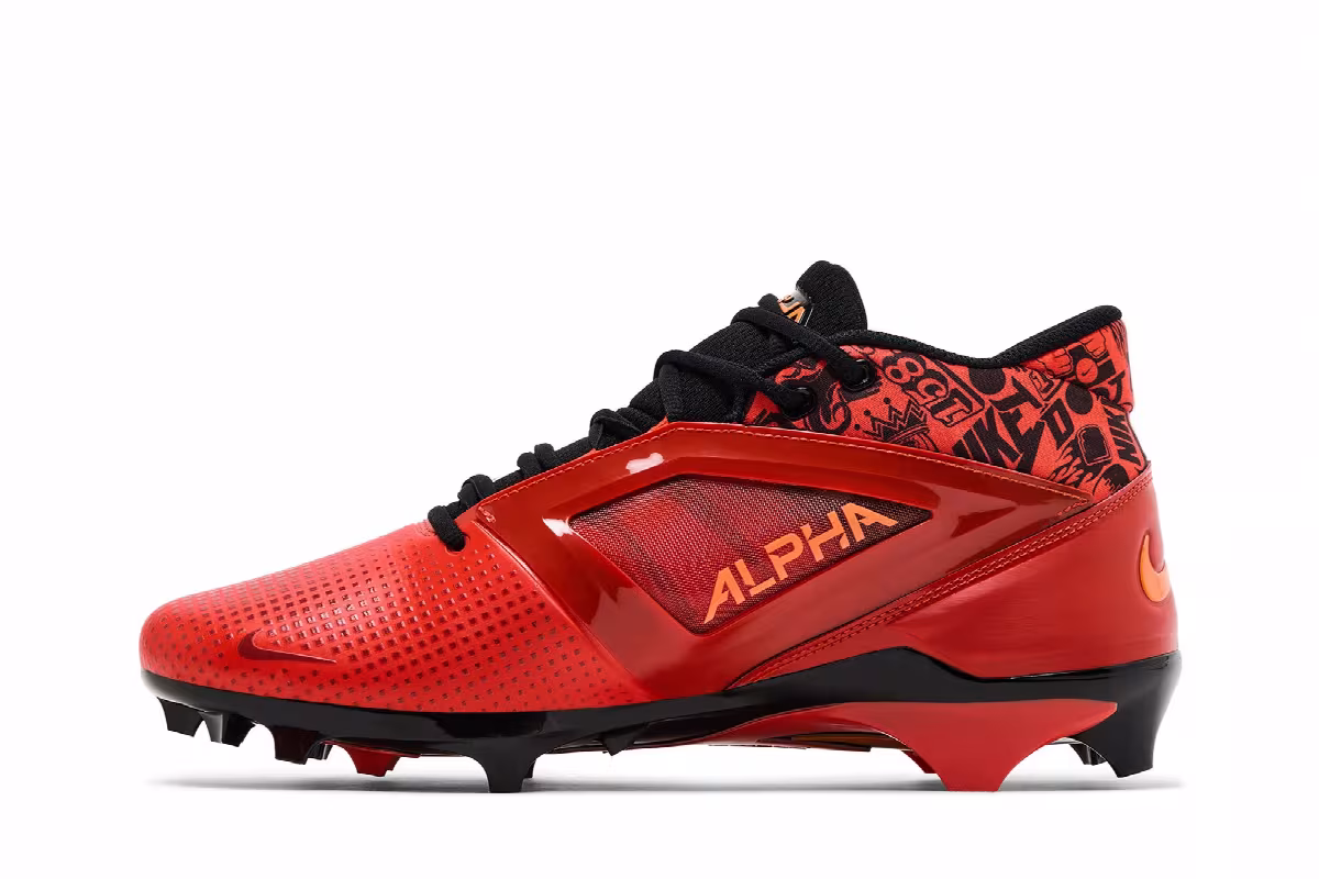 Nike Alpha Menace 4 Pro Picante Red Black, view 4