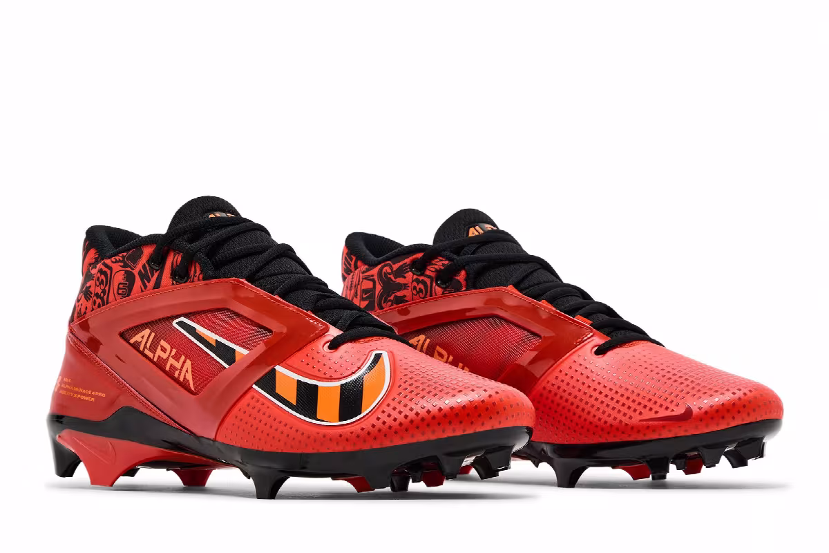 Nike Alpha Menace 4 Pro Picante Red Black, view 9