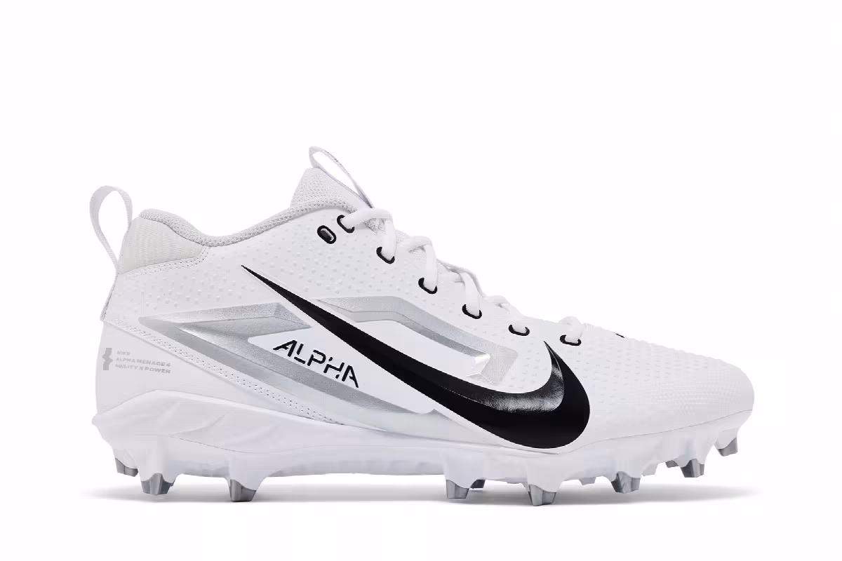 Nike Alpha Menace 4 Varsity White Metallic Silver, view 2