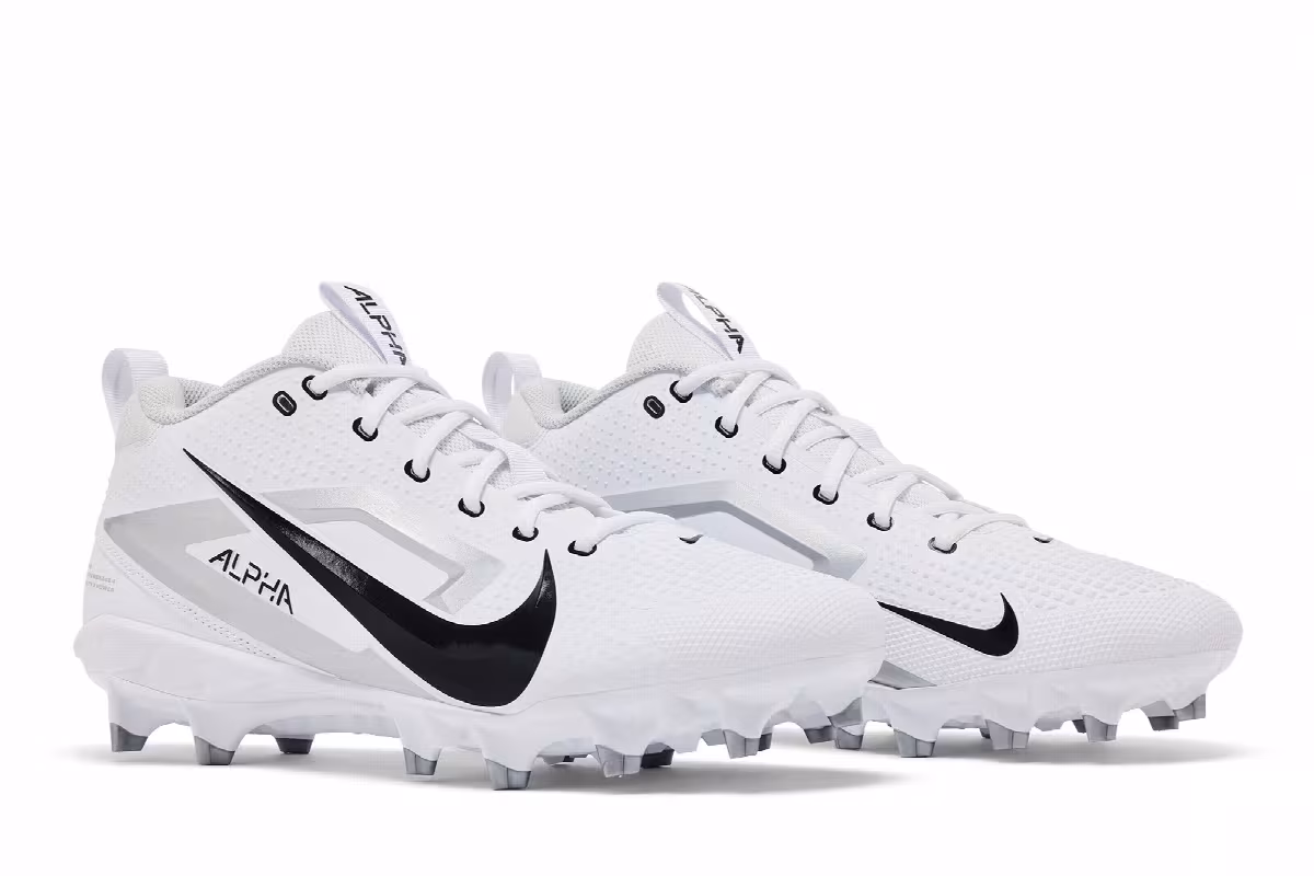 Nike Alpha Menace 4 Varsity White Metallic Silver, view 9