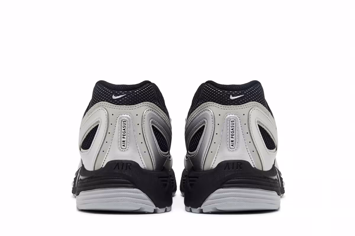 Nike Air Pegasus 2K5 Metallic Silver Black, view 7