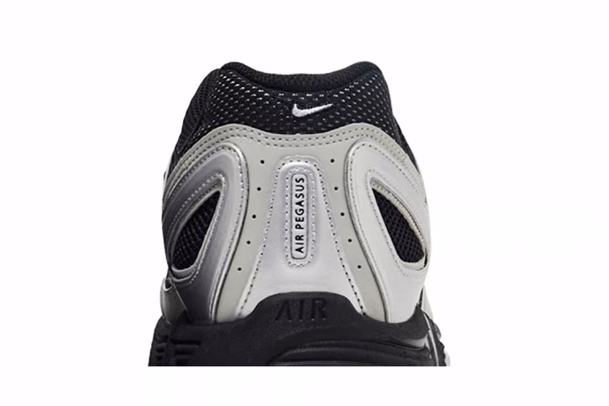 Nike Air Pegasus 2K5 Metallic Silver Black, view 8