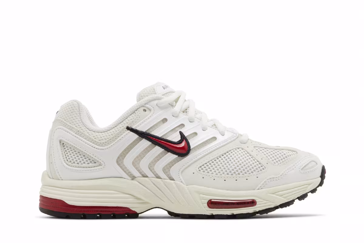 Nike Women's Air Pegasus 2K5 White Gym Red, view 2