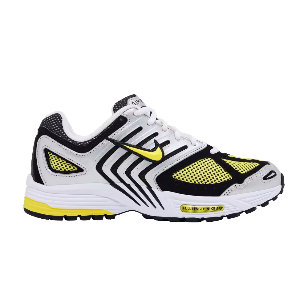 Nike Women's Air Pegasus 2K5 Metallic Silver Black Opti Yellow