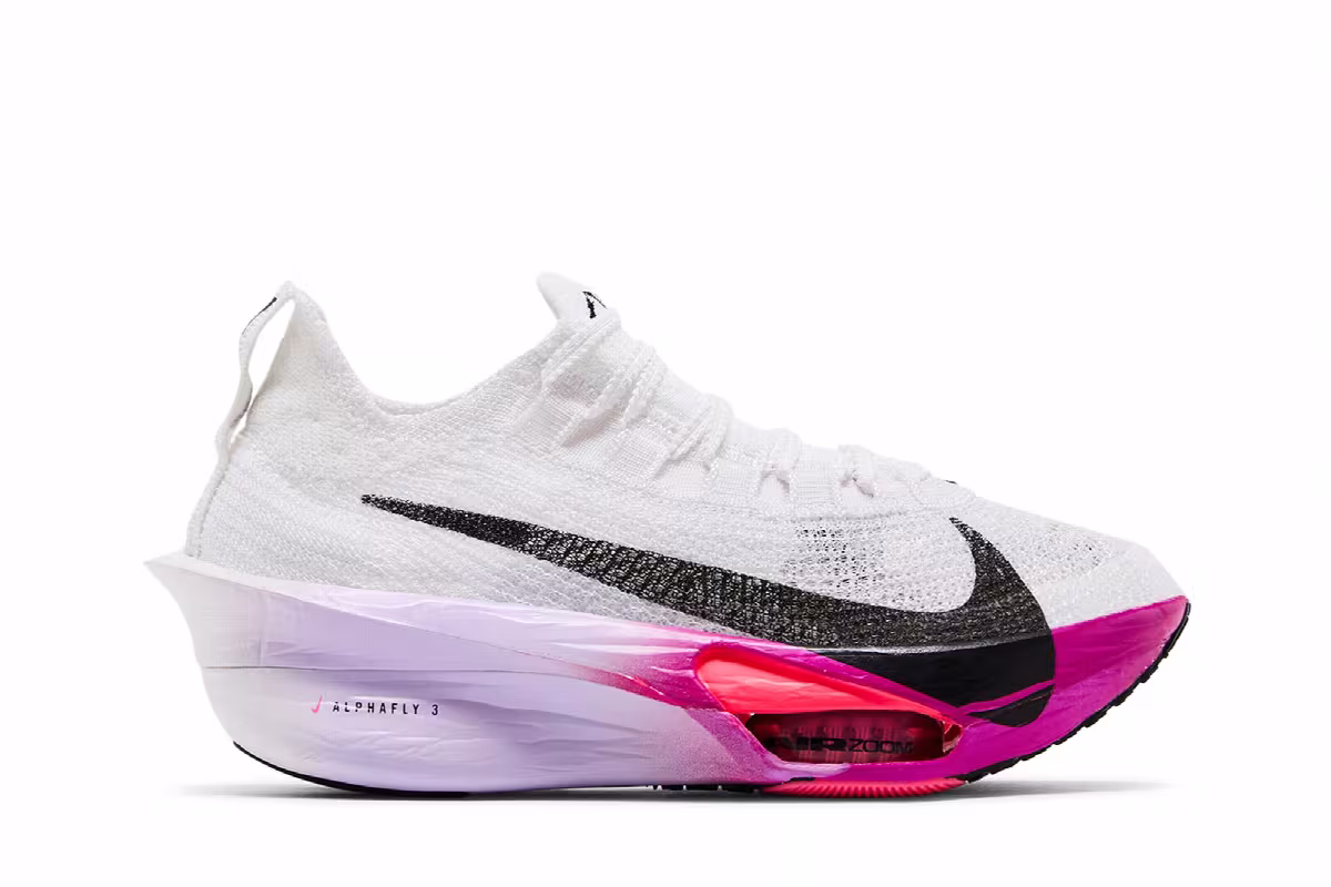 Nike Women's Air Zoom Alphafly NEXT% 3 White Vivid Grape, view 2