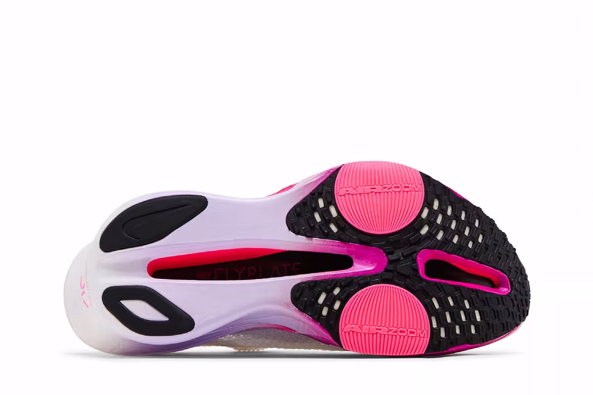 Nike Women's Air Zoom Alphafly NEXT% 3 White Vivid Grape, view 5