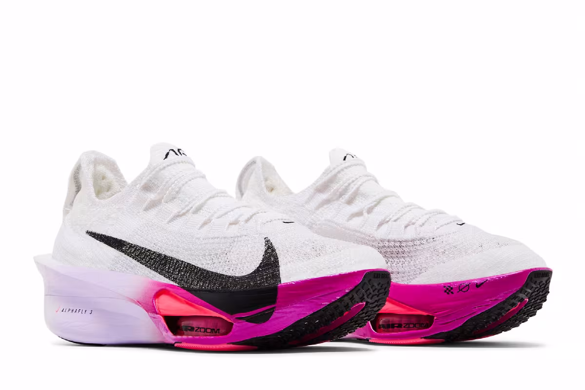 Nike Women's Air Zoom Alphafly NEXT% 3 White Vivid Grape, view 9