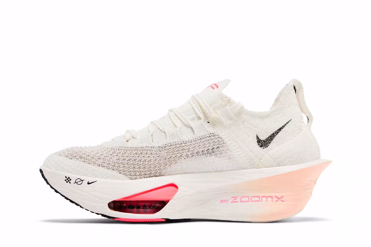 Nike Women's Air Zoom Alphafly NEXT% 3 Sail Hot Punch, view 4
