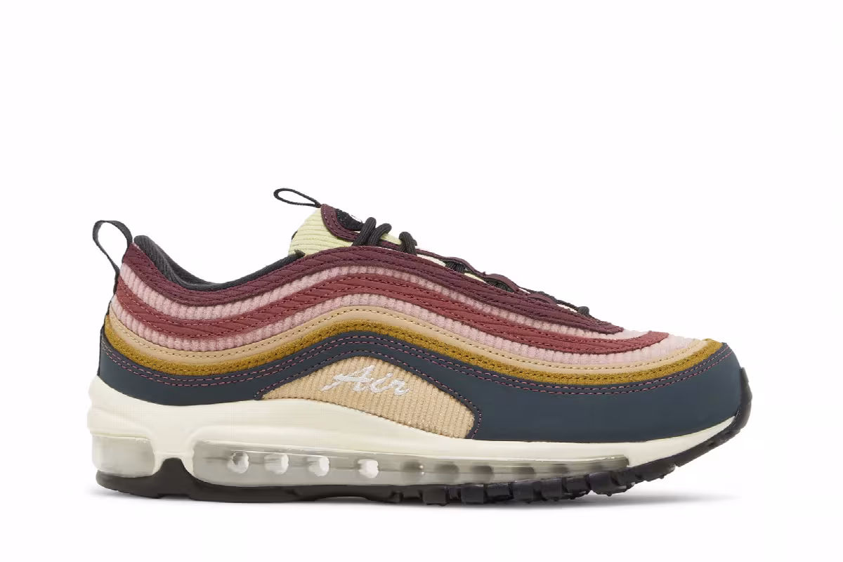 Nike Women's Air Max 97 Multi-Color Corduroy, view 2