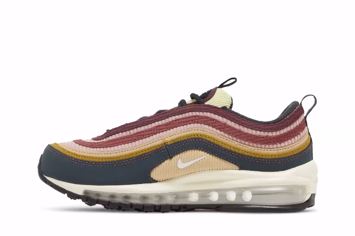 Nike Women's Air Max 97 Multi-Color Corduroy, view 4