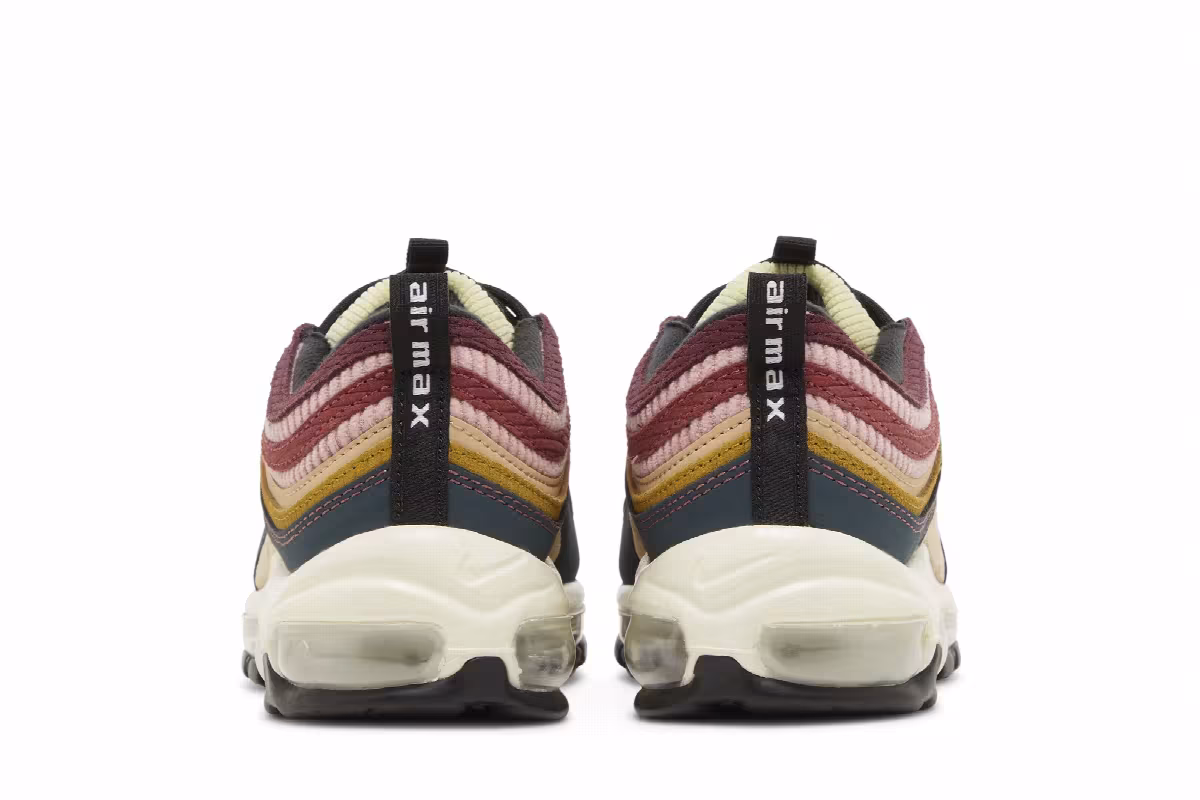 Nike Women's Air Max 97 Multi-Color Corduroy, view 7