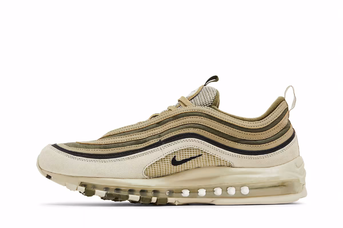 Nike Air Max 97 SE Light Bone Medium Olive, view 4
