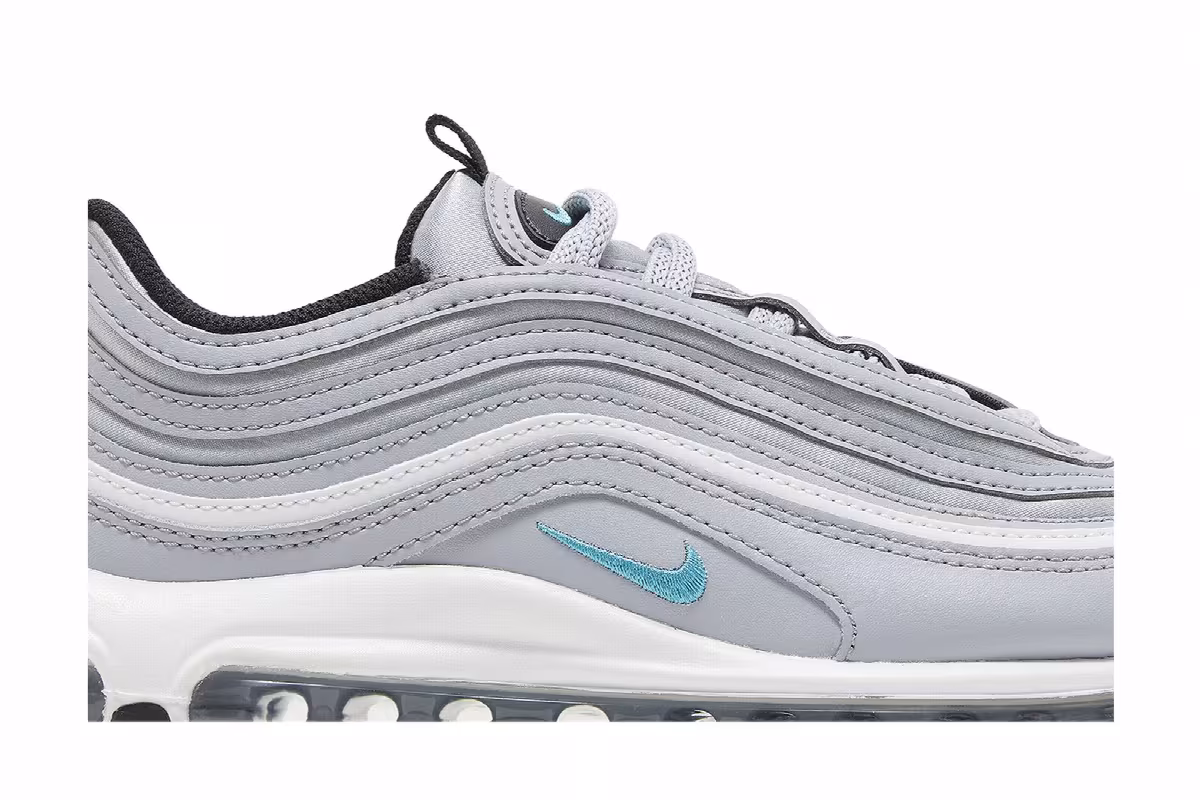 Nike Women's Air Max 97 SE Wolf Grey Teal Nebula, view 3