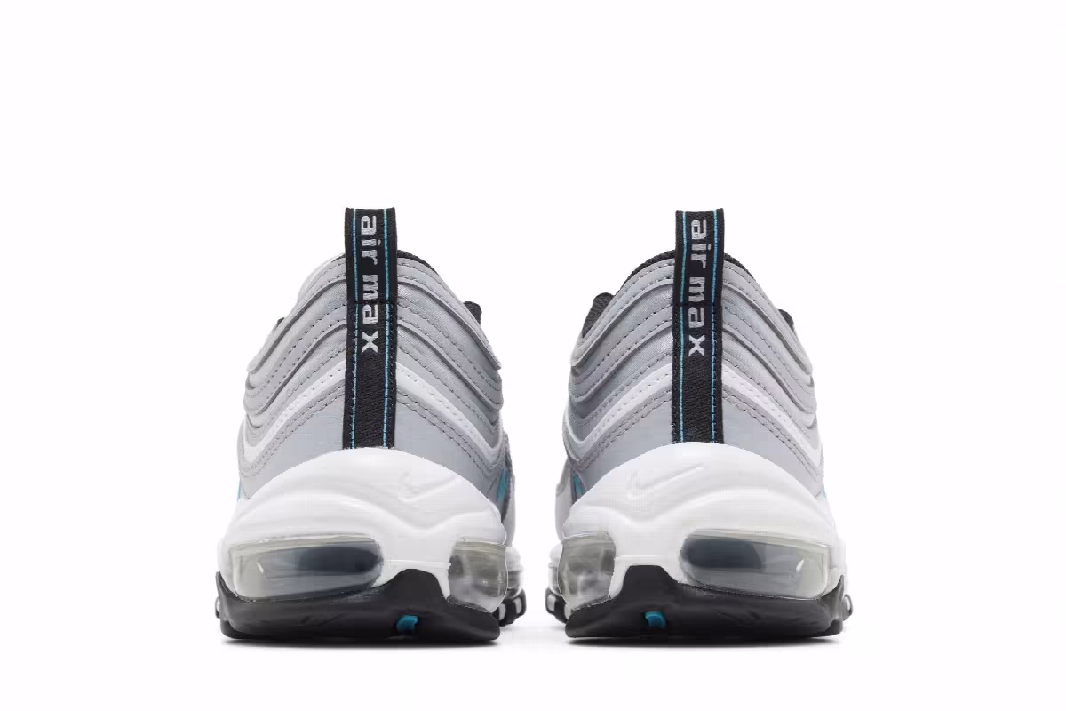 Nike Women's Air Max 97 SE Wolf Grey Teal Nebula, view 7
