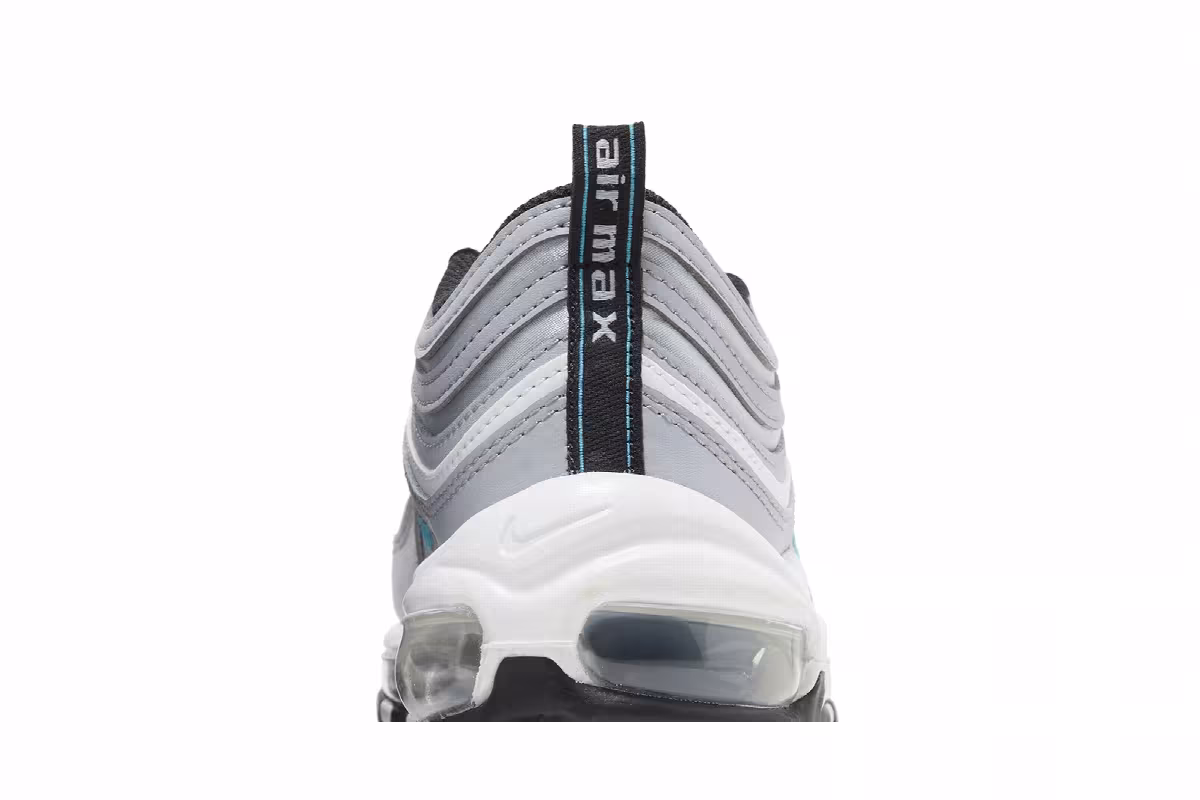 Nike Women's Air Max 97 SE Wolf Grey Teal Nebula, view 8