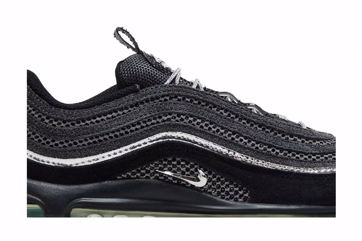 Nike Women's Air Max 97 Black Chrome, view 3