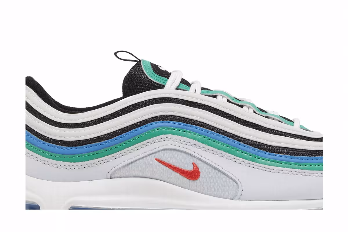 Nike Air Max 97 GS Pure Platinum Light Crimson, view 3