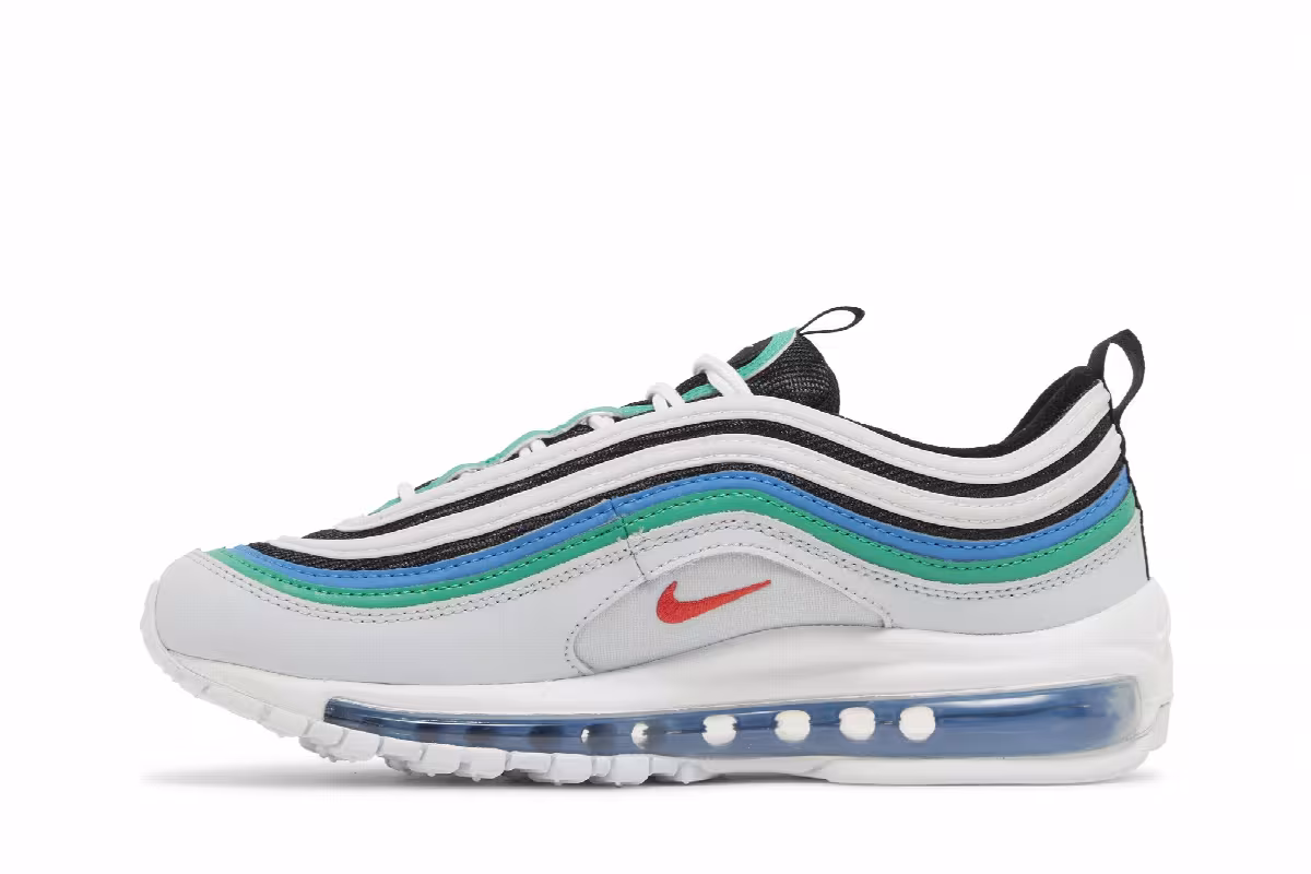 Nike Air Max 97 GS Pure Platinum Light Crimson, view 4