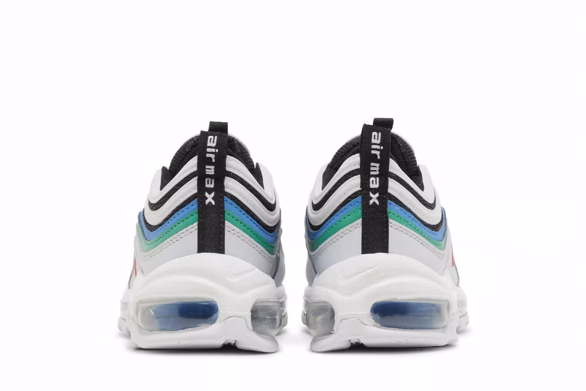 Nike Air Max 97 GS Pure Platinum Light Crimson, view 7