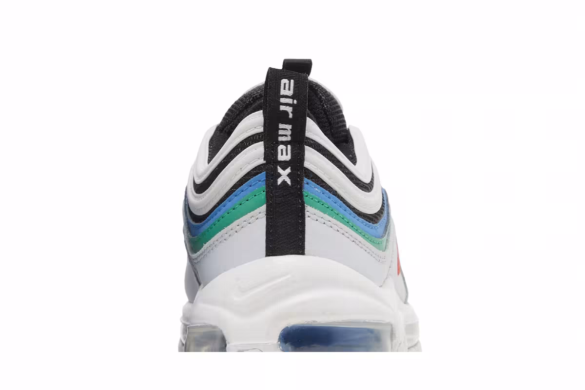 Nike Air Max 97 GS Pure Platinum Light Crimson, view 8