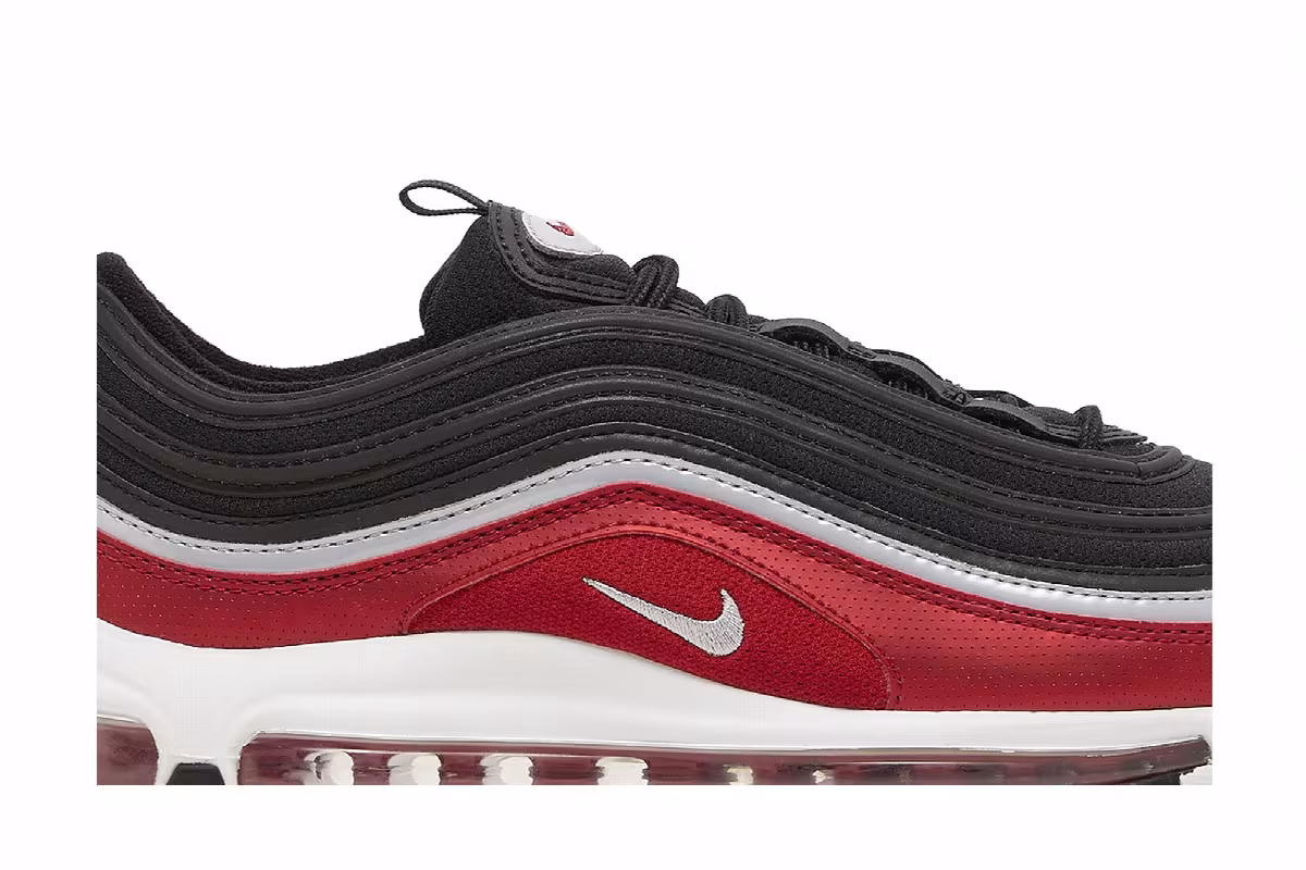 Nike Air Max 97 SE GS Black Varsity Red, view 3